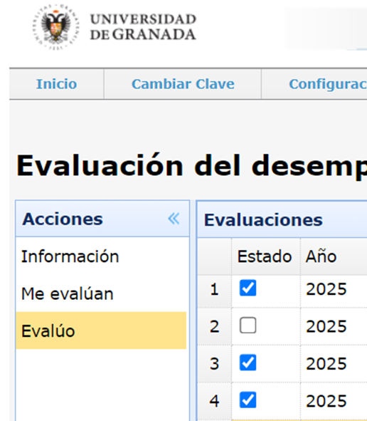 Tic en un cuestionario