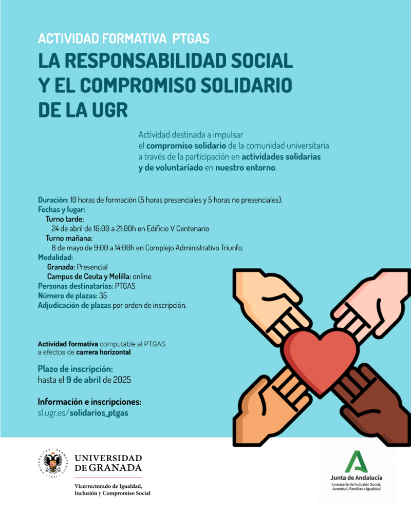 Cartel informativo curso responsabilidad social