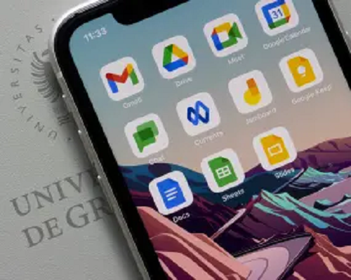 movil con aplicaciones google