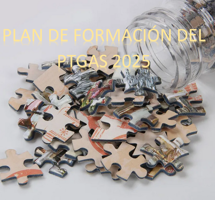 Imagen puzle con letras Plan de Formación